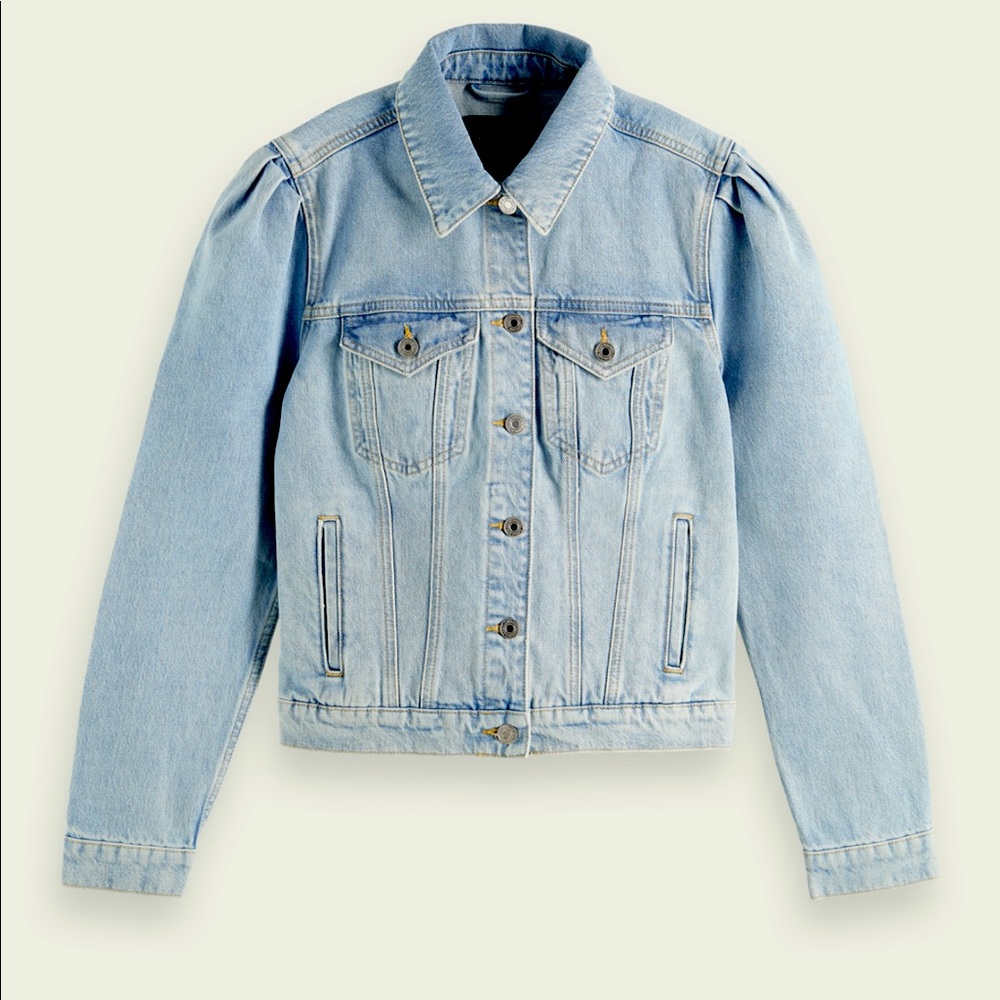 COPY - Jean jacket medium so cute puffed sleeves